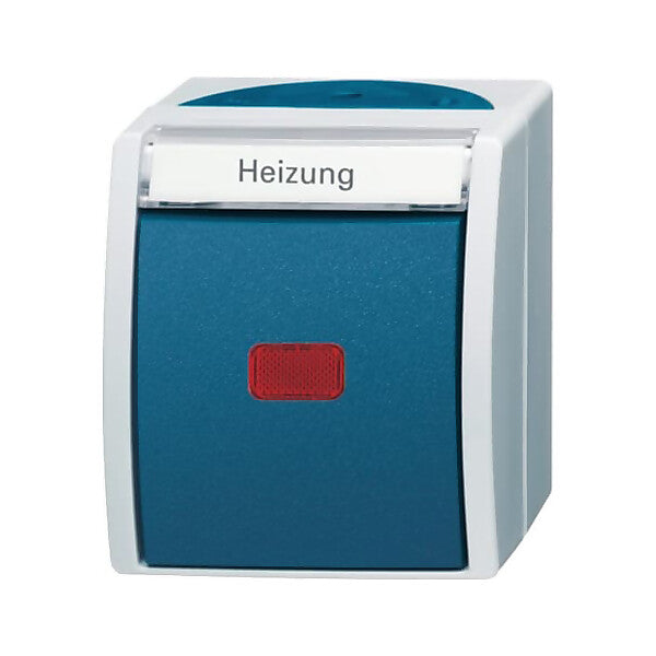Busch-Jaeger Heiz.Notschalter AP, m.Namensschild 2601/2 SKWNH-53